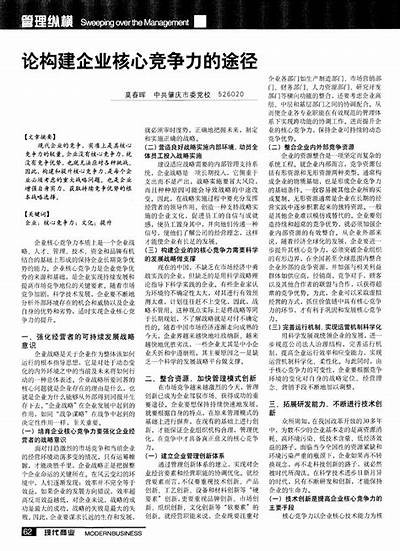 提升企业竞争力的创新策略与实施路径检视
